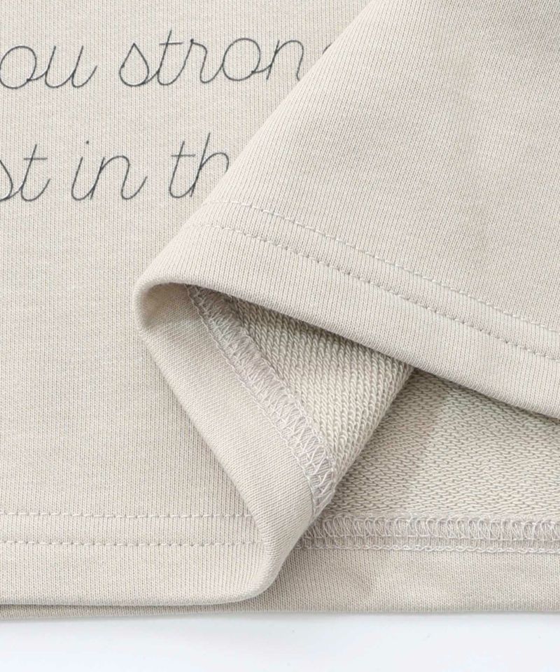 ネコ怪獣とチェック柄 切替裏毛プルオーバー-17