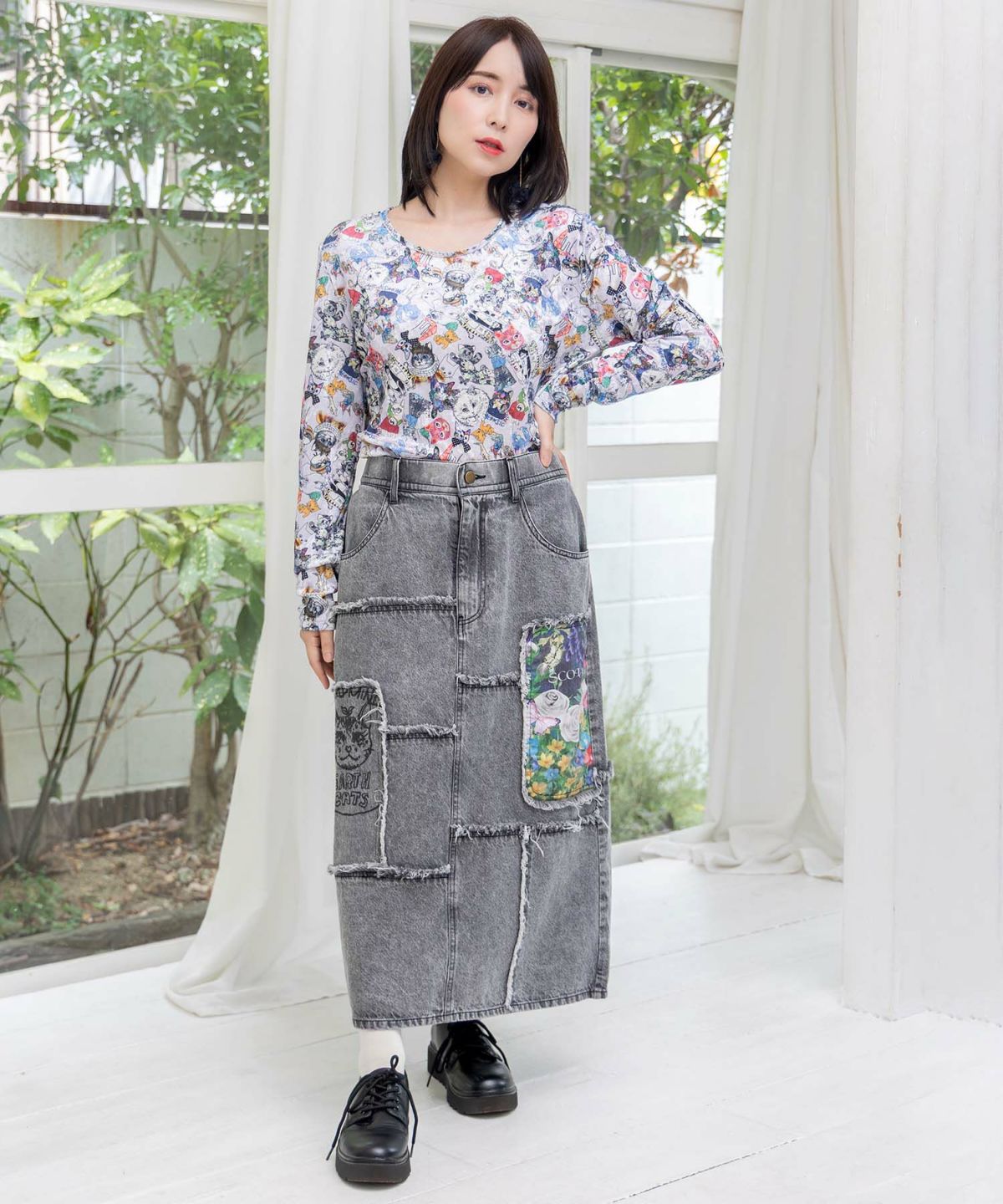 3柄展開クラッシュベロアロンT-2