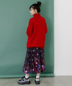 153677：クラゲ宇宙orきのこ惑星 2柄展開バルーンスカートの通販-ScoLar