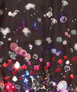 クラゲ宇宙orきのこ惑星 2柄展開バルーンスカート-14