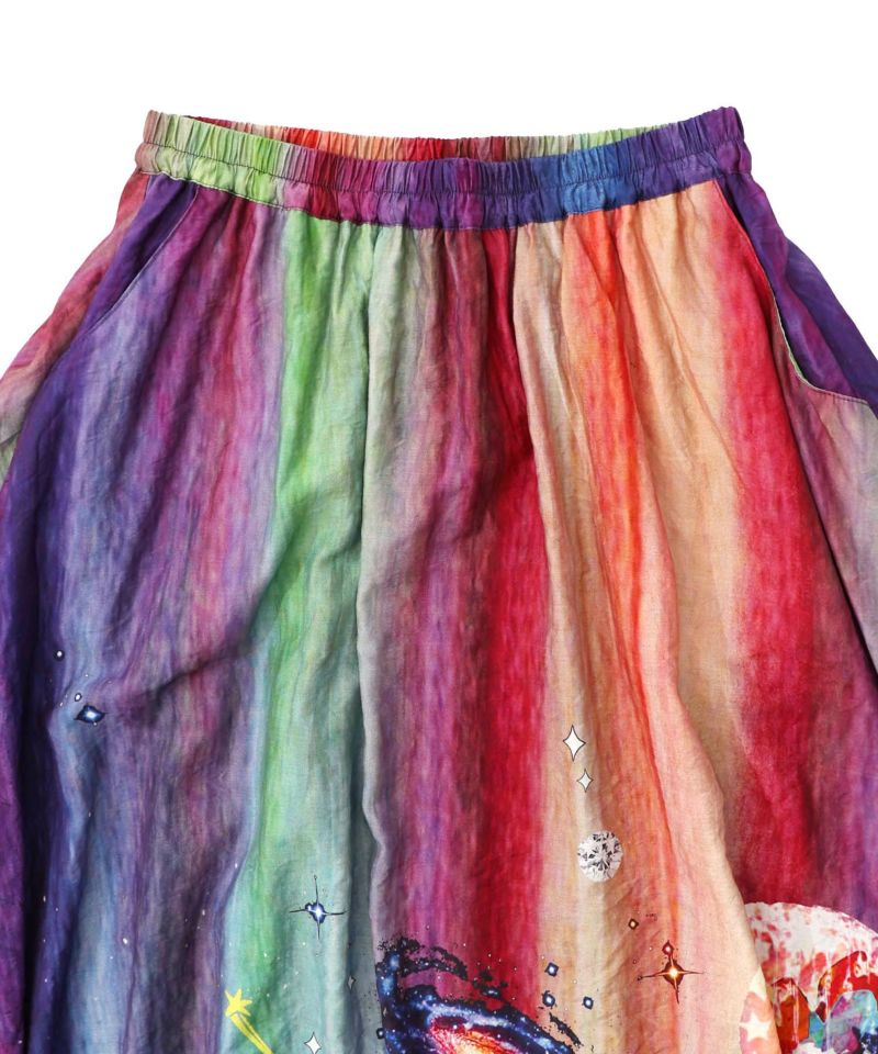 クラゲ宇宙orきのこ惑星 2柄展開バルーンスカート-17