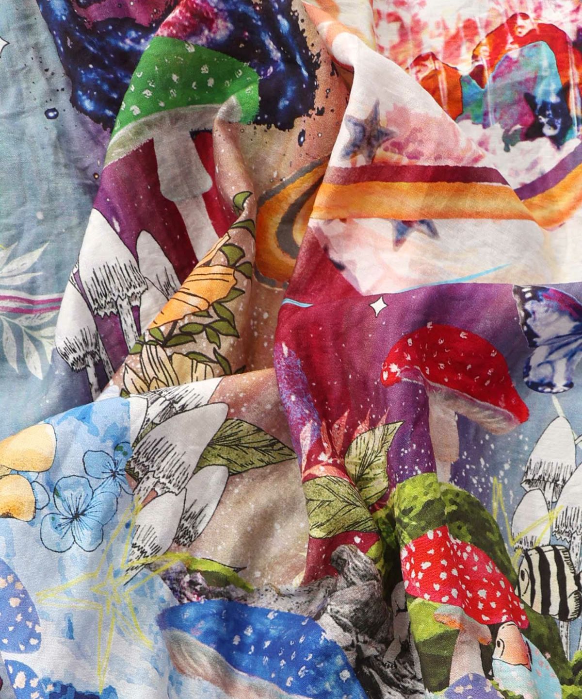 クラゲ宇宙orきのこ惑星 2柄展開バルーンスカート-20