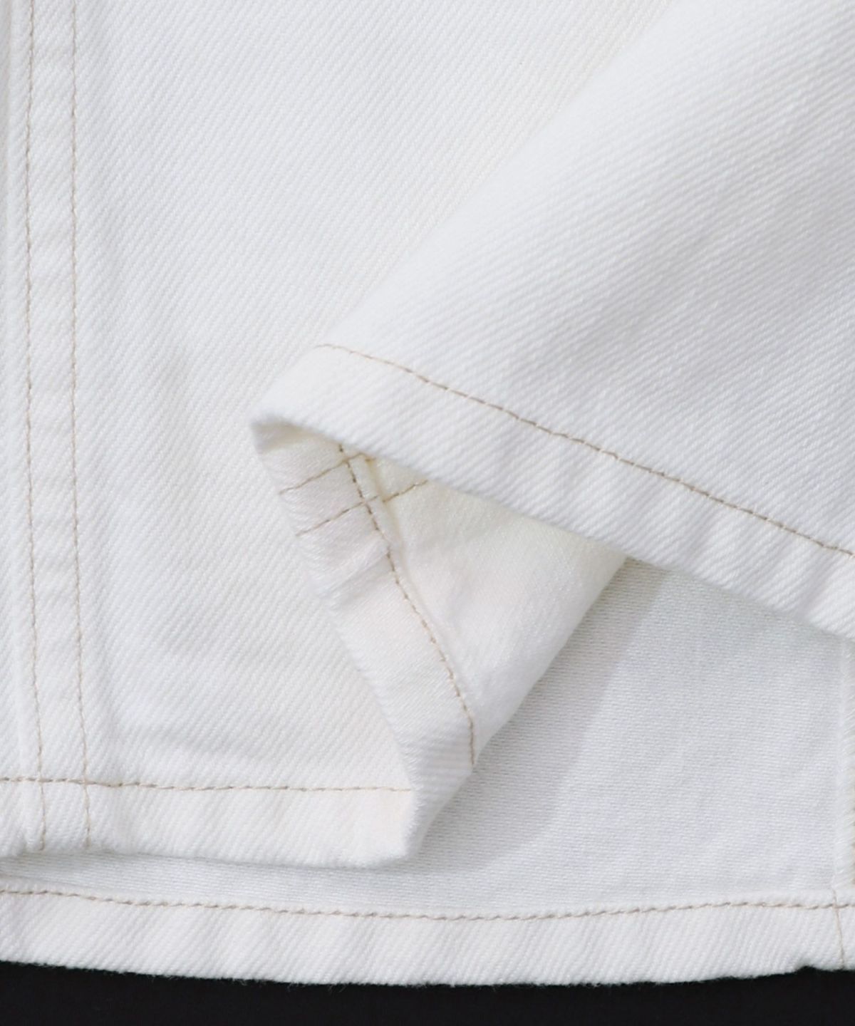 花ネコのアシメフリンジ アップリケデニムスカート-31