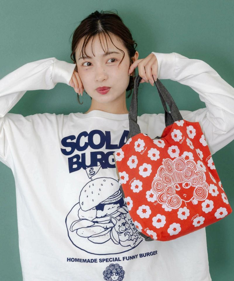 スカラーちゃん×お花ランチトートバッグ-1