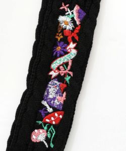 刺繍入りクシュクシュニットアームカバー-6