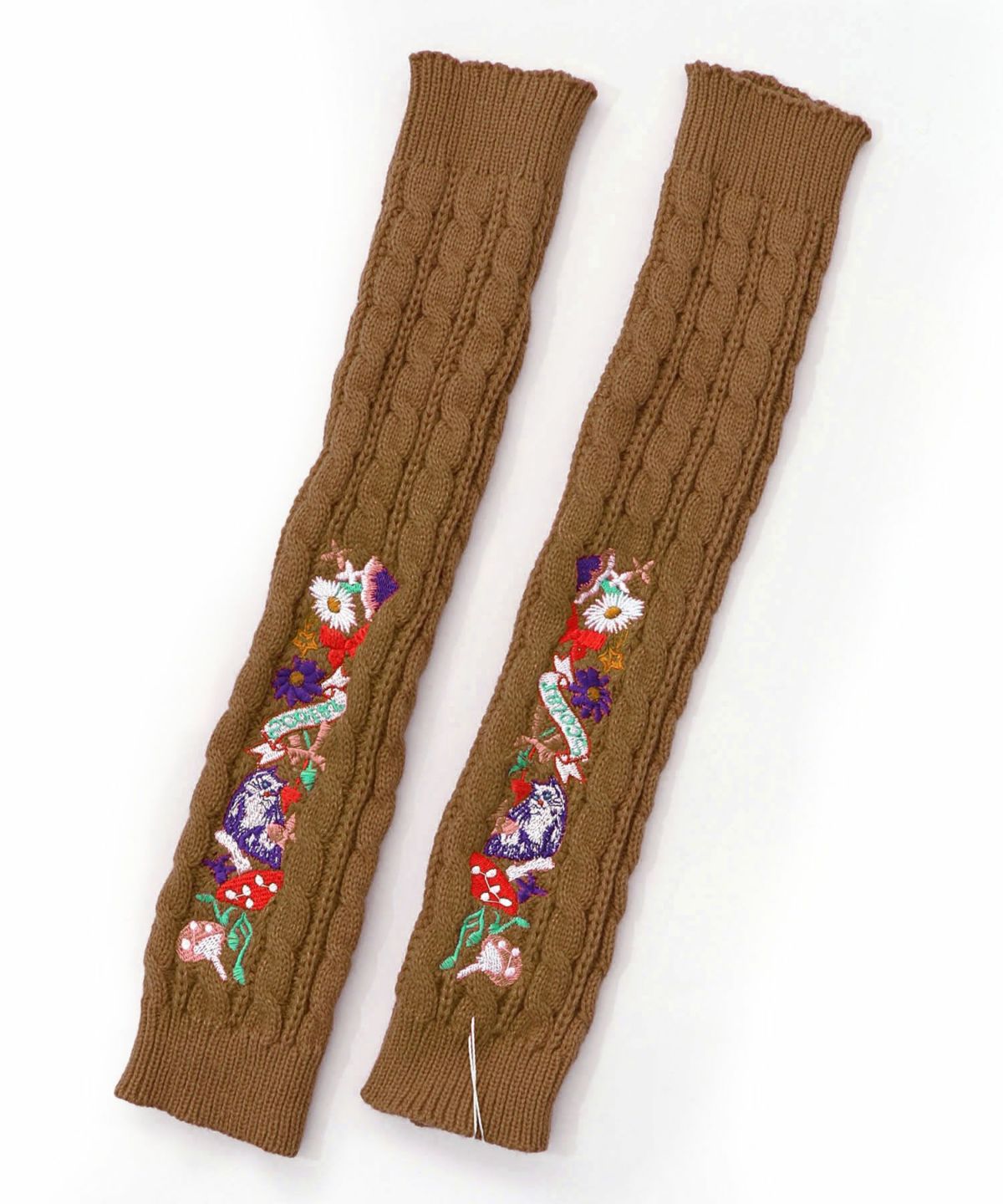 刺繍入りクシュクシュニットアームカバー-9