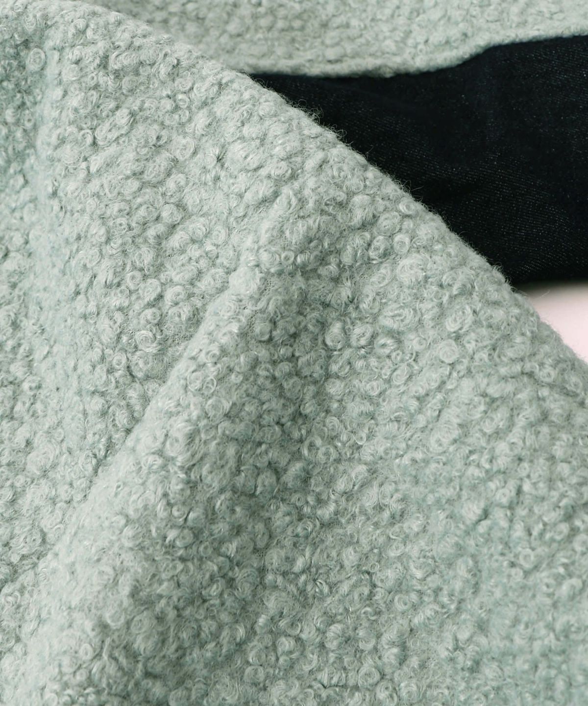 花蝶刺繍デニム×プードルボア 切替ジャケット-23