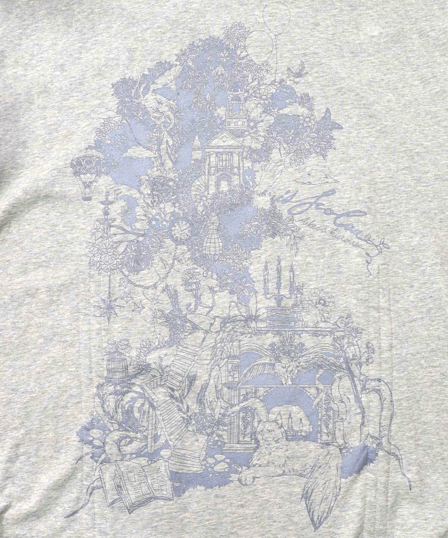 ツリーハウス柄裏毛×裾ドロストワンピース-10