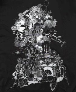 ツリーハウス柄裏毛×裾ドロストワンピース-12