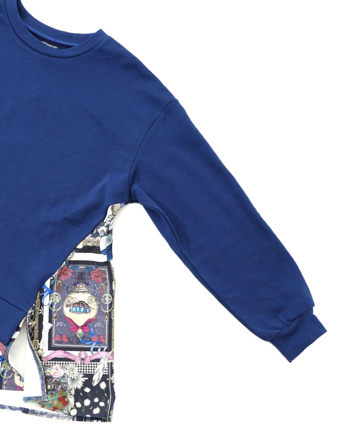 異素材ミックス裏毛アシメプルオーバー-15