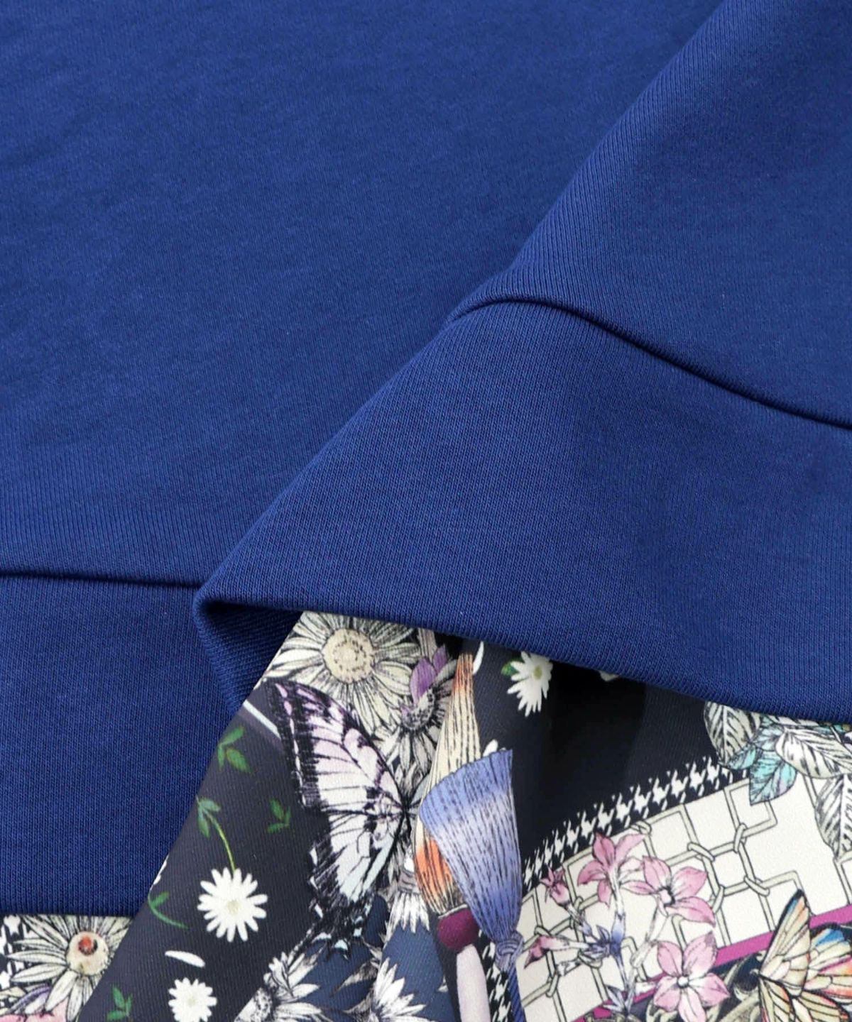 異素材ミックス裏毛アシメプルオーバー-18