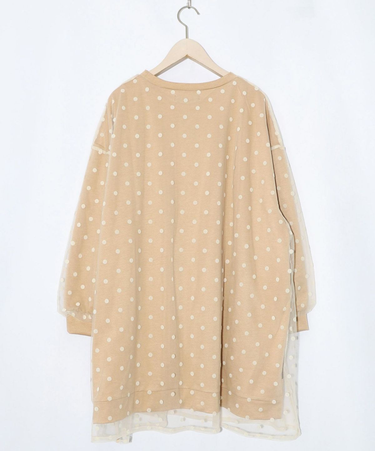 星×タロットコラージュ柄ドットチュールプルオーバー-9