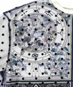 星×タロットコラージュ柄ドットチュールプルオーバー-16