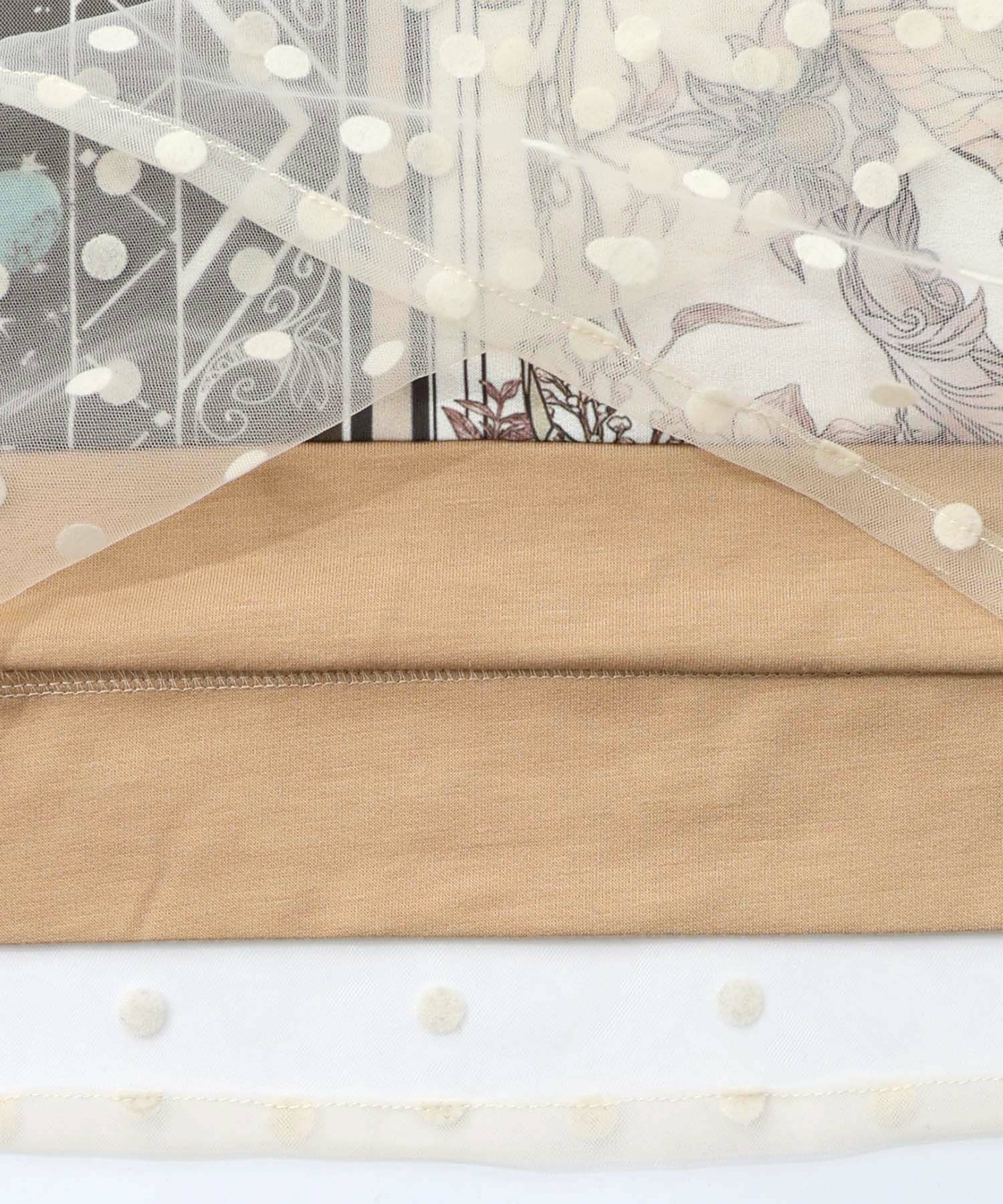 星×タロットコラージュ柄ドットチュールプルオーバー-20