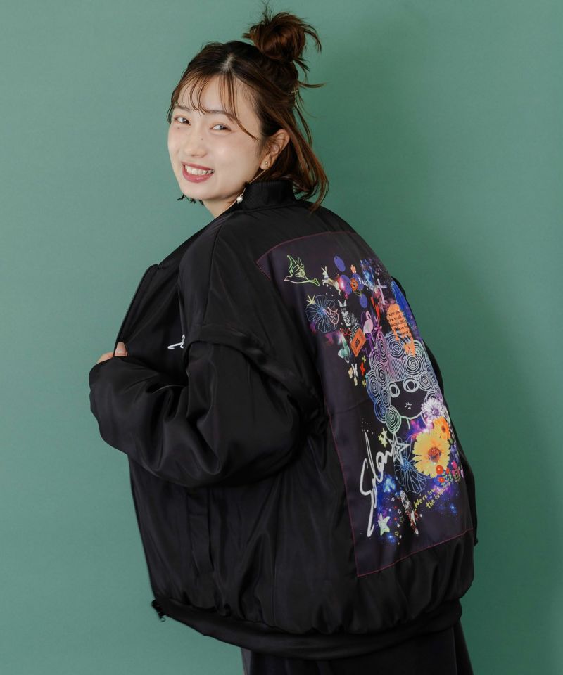 天の川スカラーちゃん柄orボア 4WAYブルゾン-1