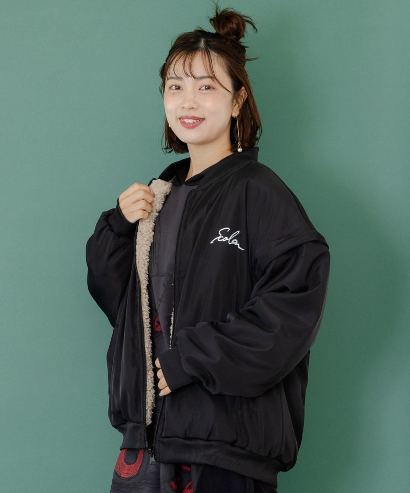 天の川スカラーちゃん柄orボア 4WAYブルゾン-4