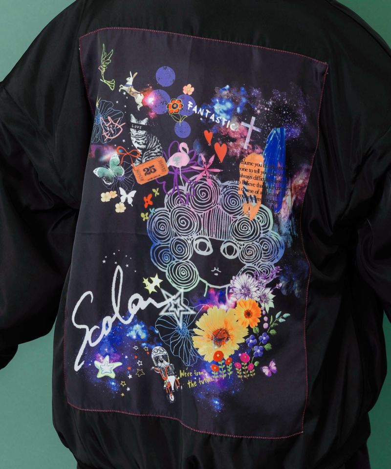 天の川スカラーちゃん柄orボア 4WAYブルゾン-8