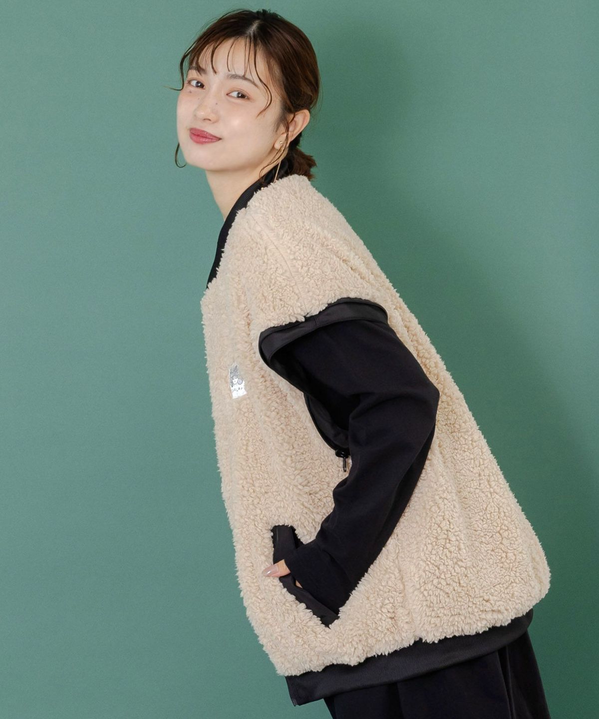 天の川スカラーちゃん柄orボア 4WAYブルゾン-11