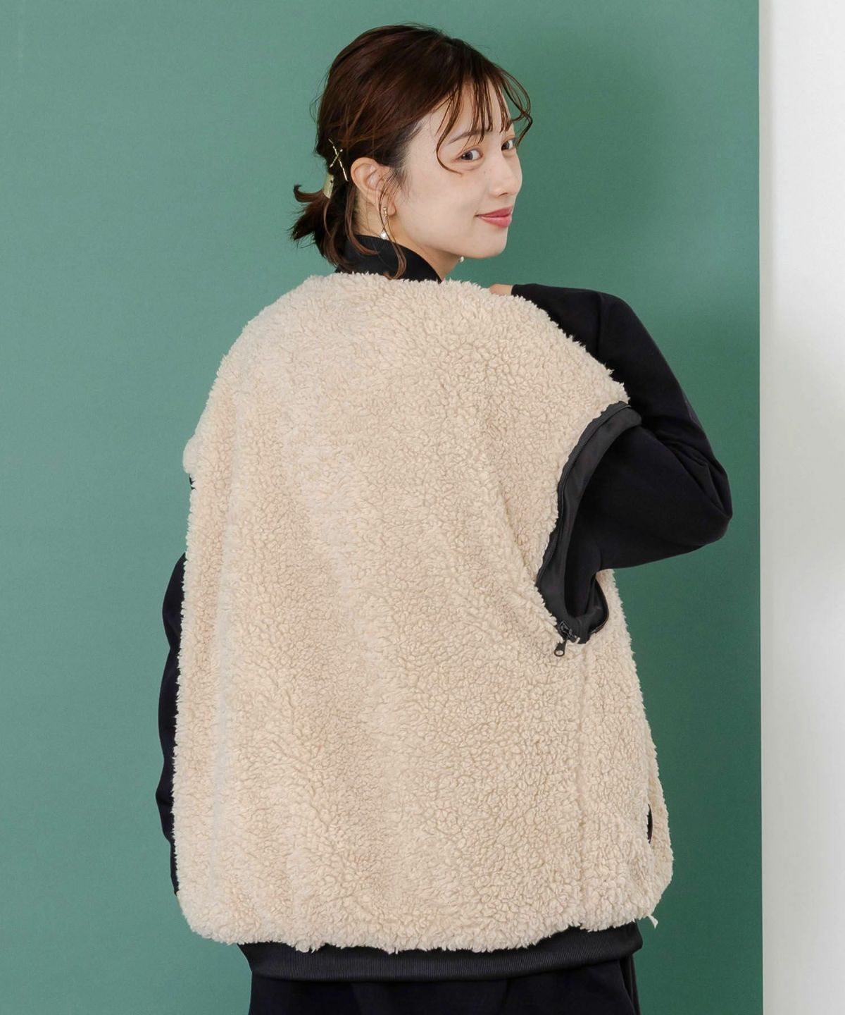 天の川スカラーちゃん柄orボア 4WAYブルゾン-13