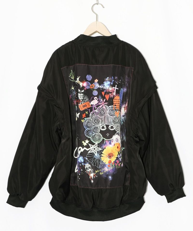 天の川スカラーちゃん柄orボア 4WAYブルゾン-17