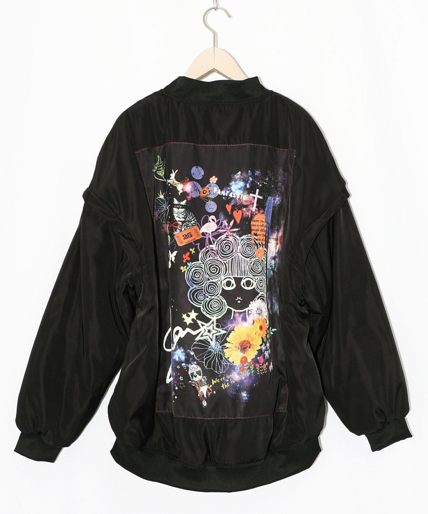 天の川スカラーちゃん柄orボア 4WAYブルゾン-17