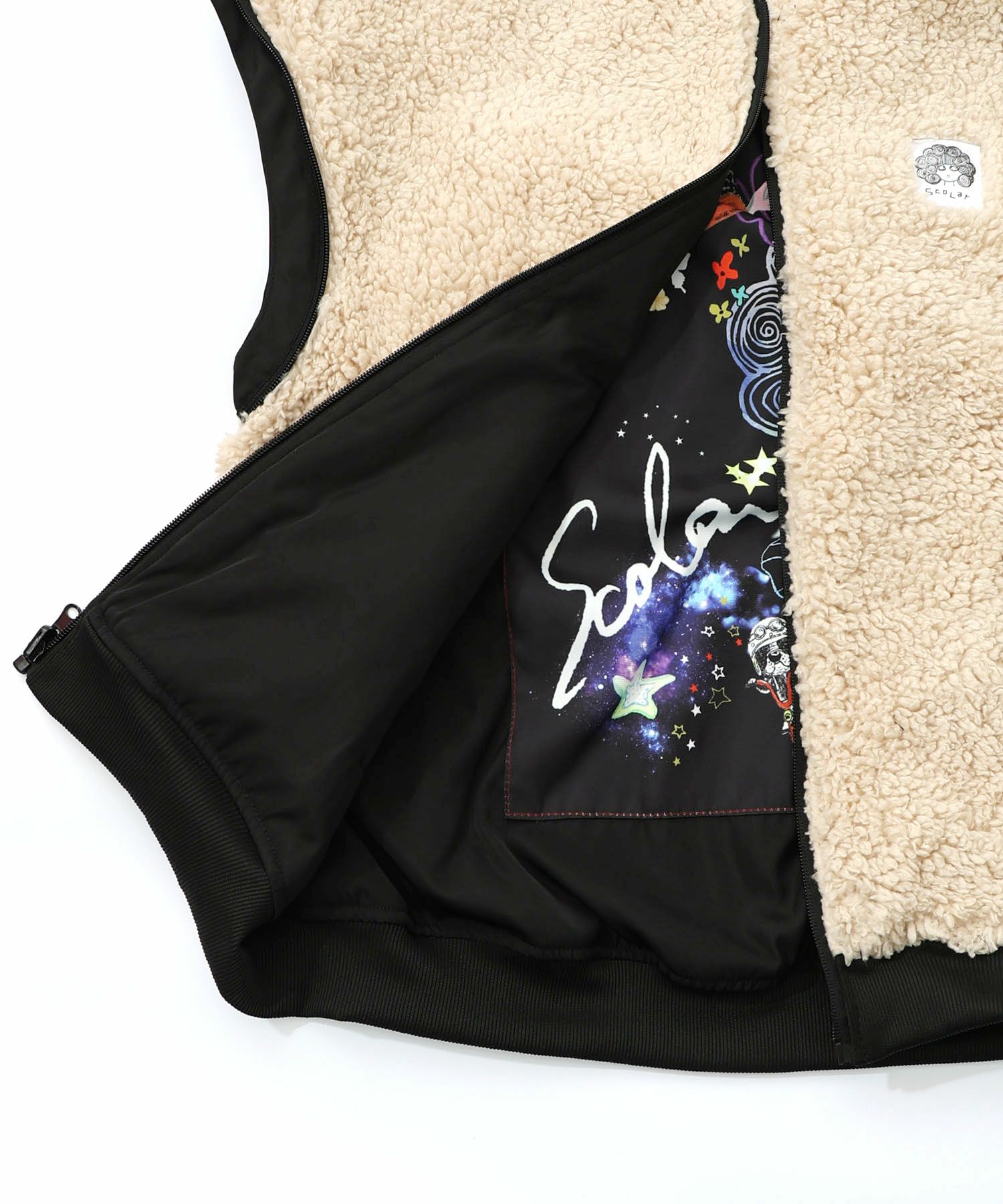 天の川スカラーちゃん柄orボア 4WAYブルゾン-30