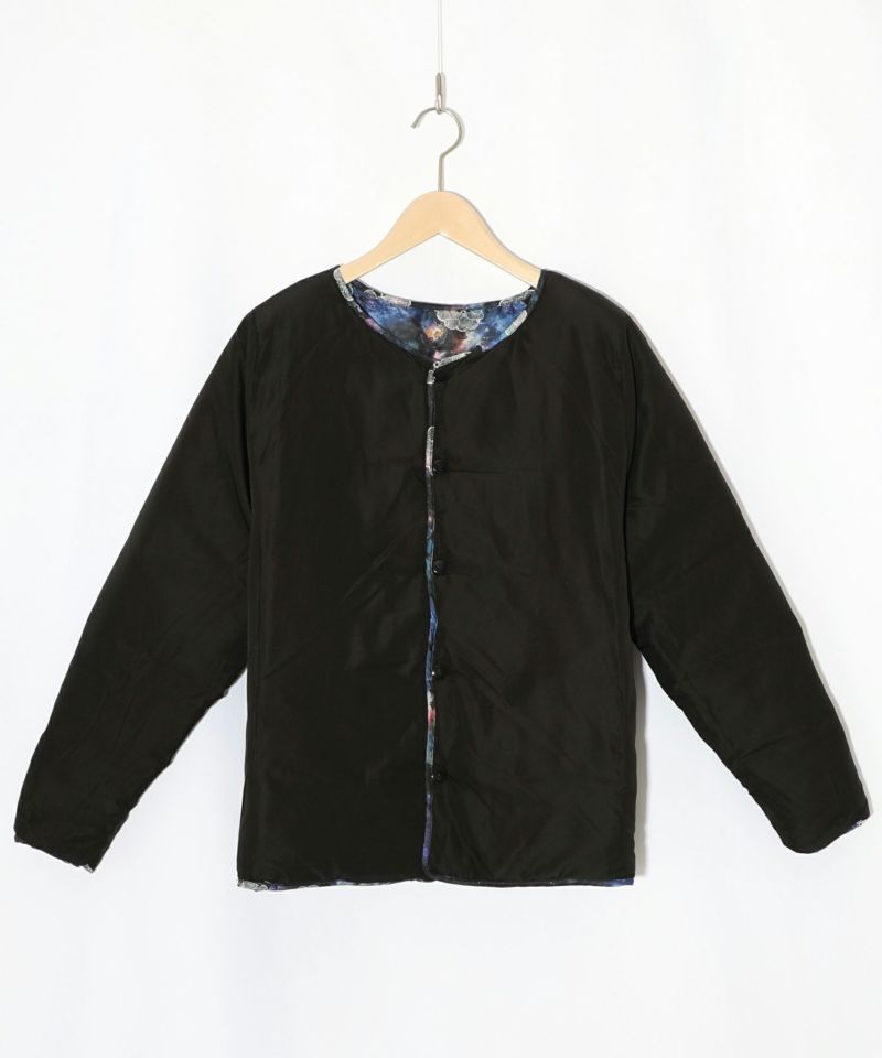 スカラーちゃん×宇宙×ネコ柄リバーシブル中綿ブルゾン-9