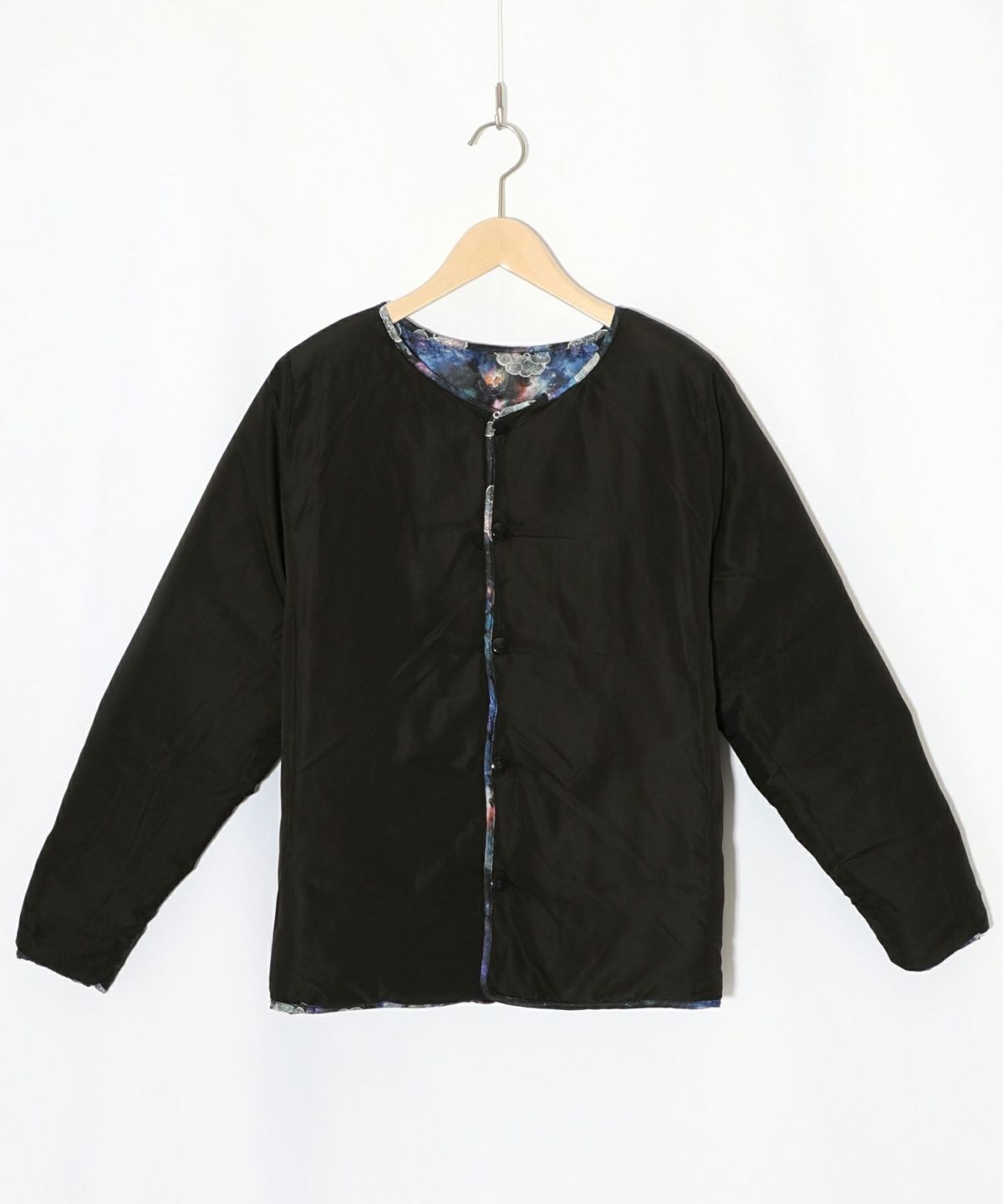 スカラーちゃん×宇宙×ネコ柄リバーシブル中綿ブルゾン-9