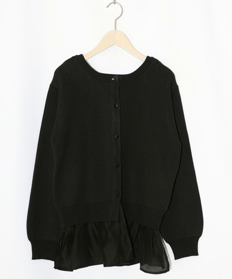 ひょっこり黒ネコ×フリル付き 4WAYプルオーバー-16