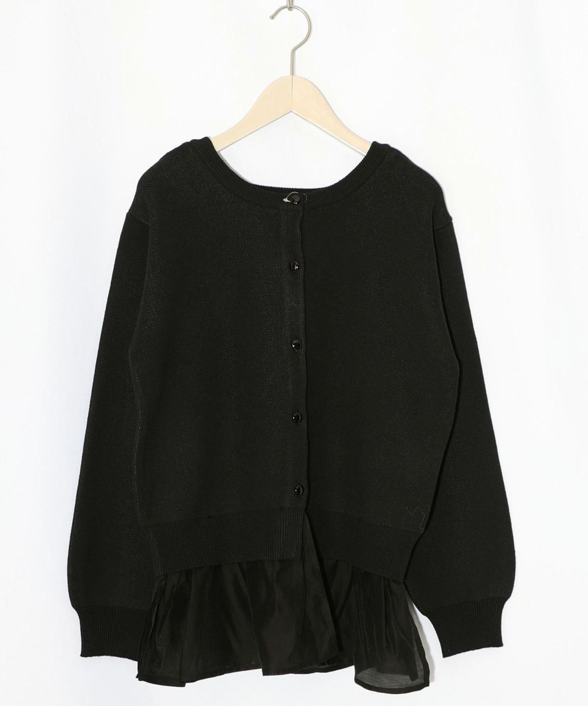 ひょっこり黒ネコ×フリル付き 4WAYプルオーバー-16