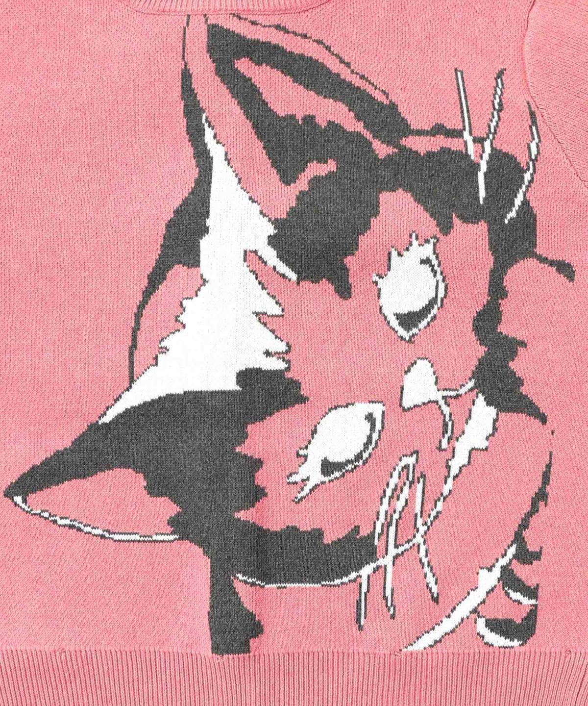 ひょっこり黒ネコ×フリル付き 4WAYプルオーバー-21