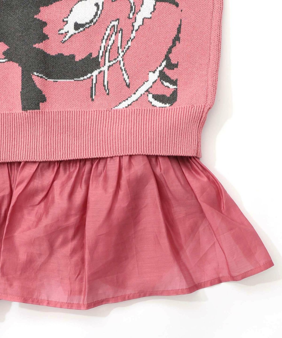 ひょっこり黒ネコ×フリル付き 4WAYプルオーバー-29