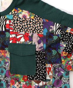 総柄ワッシャーティアードシャツワンピース-15