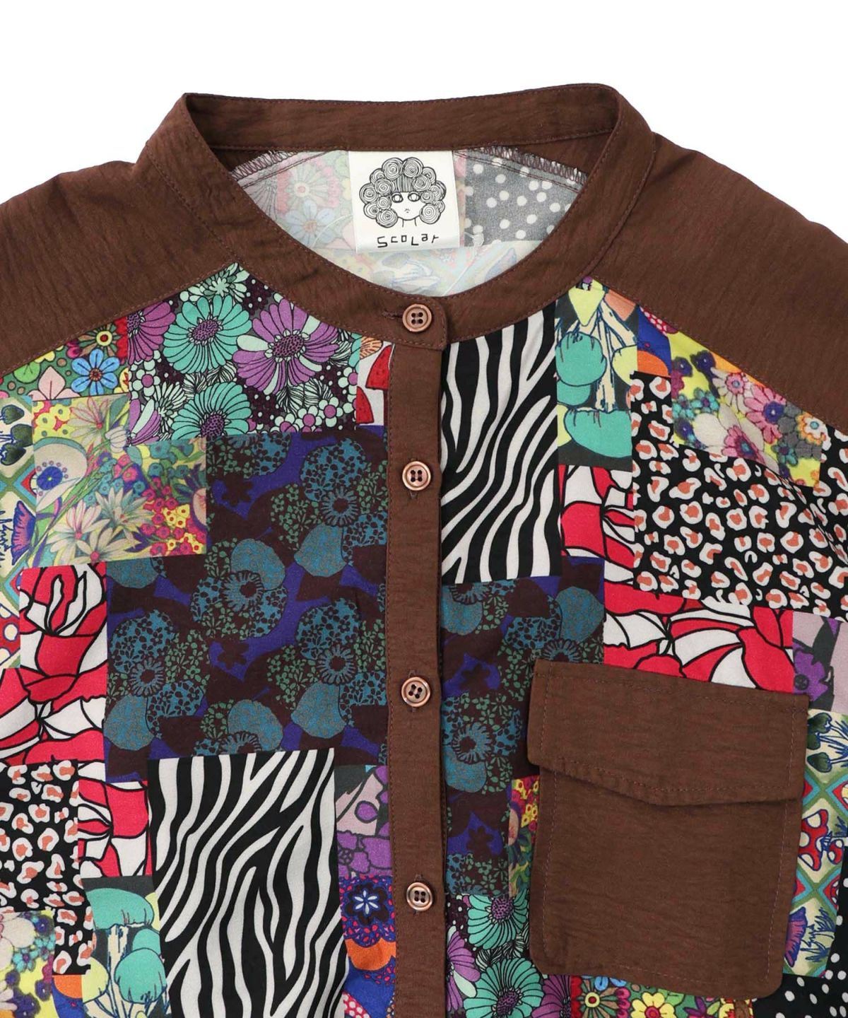 総柄ワッシャーティアードシャツワンピース-19