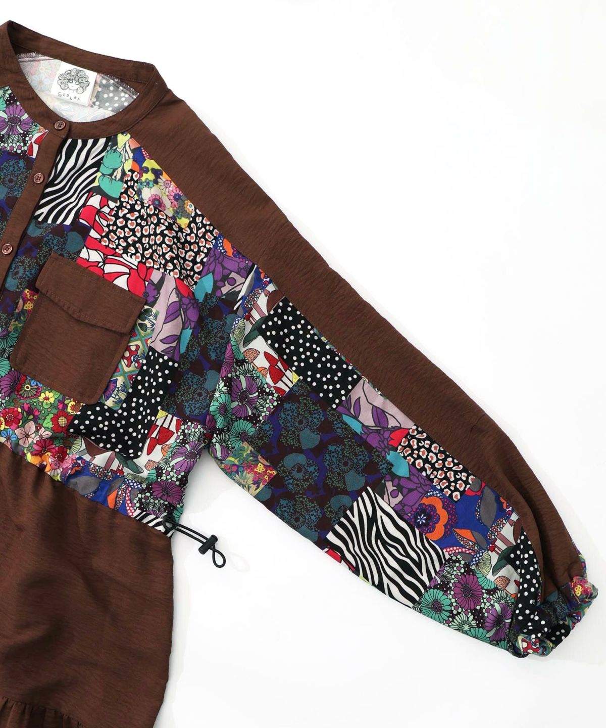 総柄ワッシャーティアードシャツワンピース-20