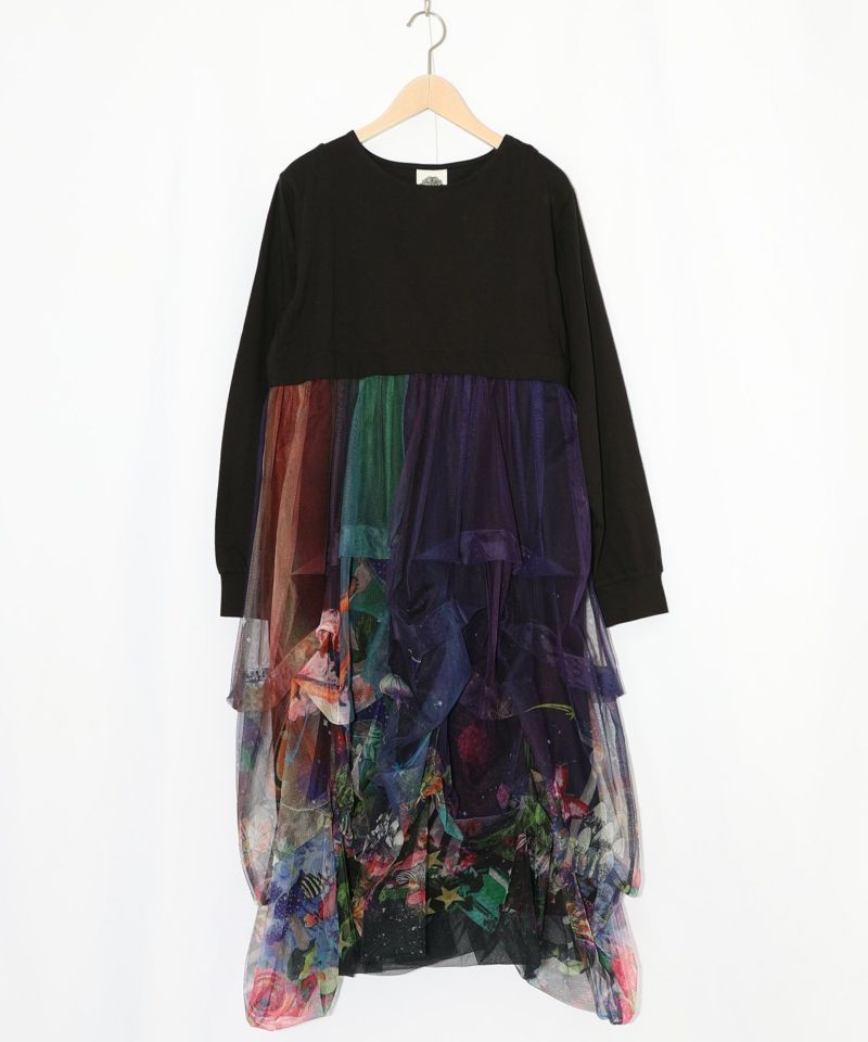 2柄展開タック入りチュールバルーンスカート-12