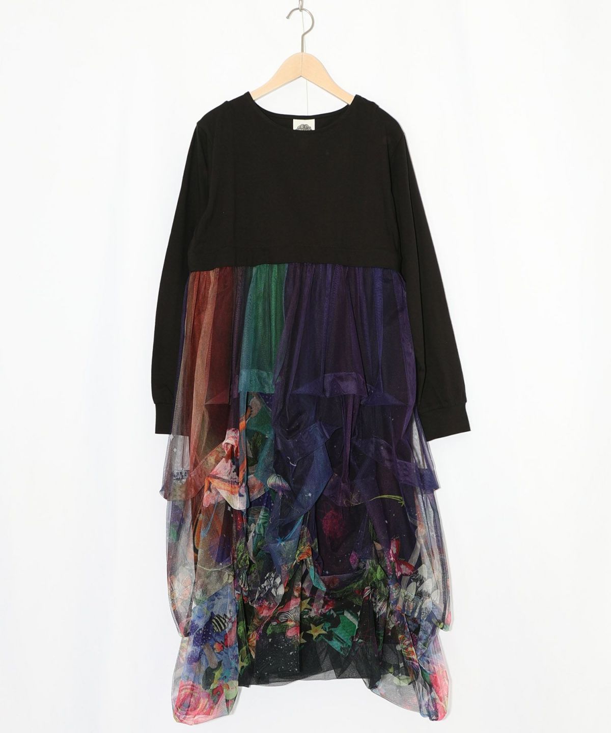 2柄展開タック入りチュールバルーンスカート-12