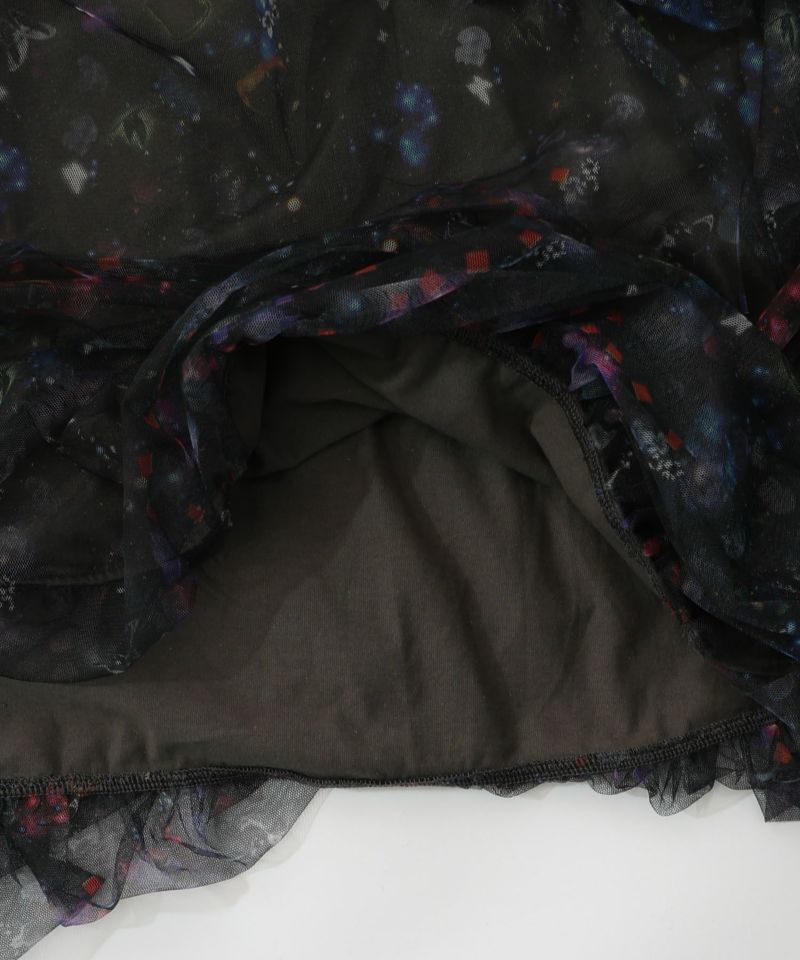 2柄展開タック入りチュールバルーンスカート-17