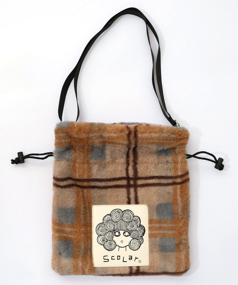 もふもふチェック ミニショルダーバッグ-11