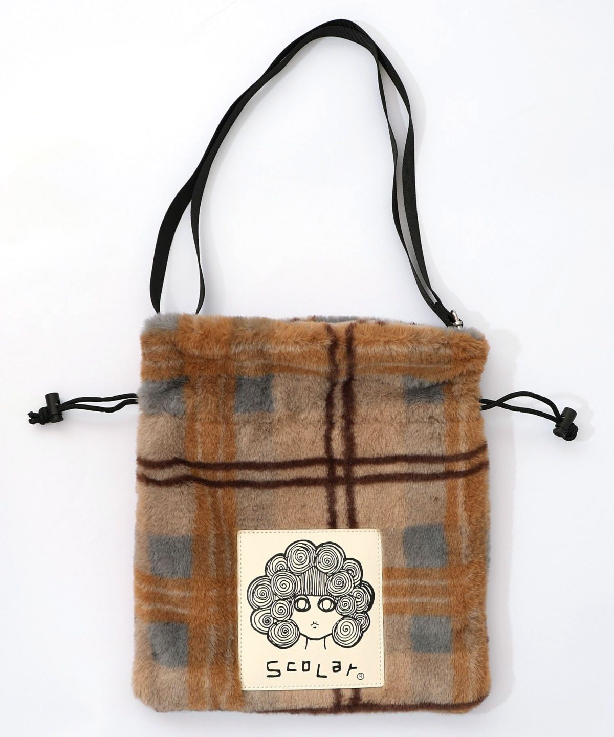 もふもふチェック ミニショルダーバッグ-11