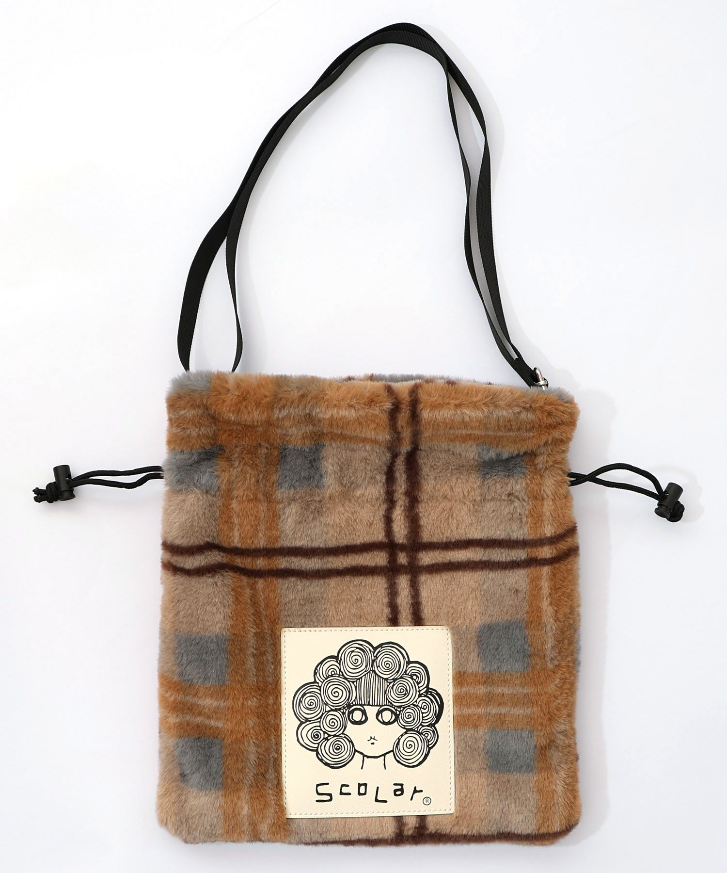 もふもふチェック ミニショルダーバッグ-11