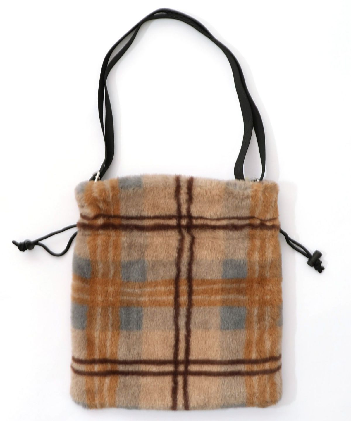 もふもふチェック ミニショルダーバッグ-12