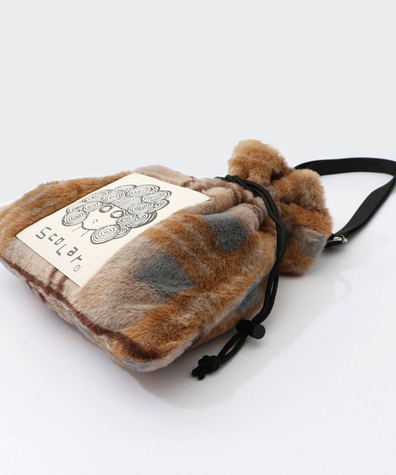 もふもふチェック ミニショルダーバッグ-15