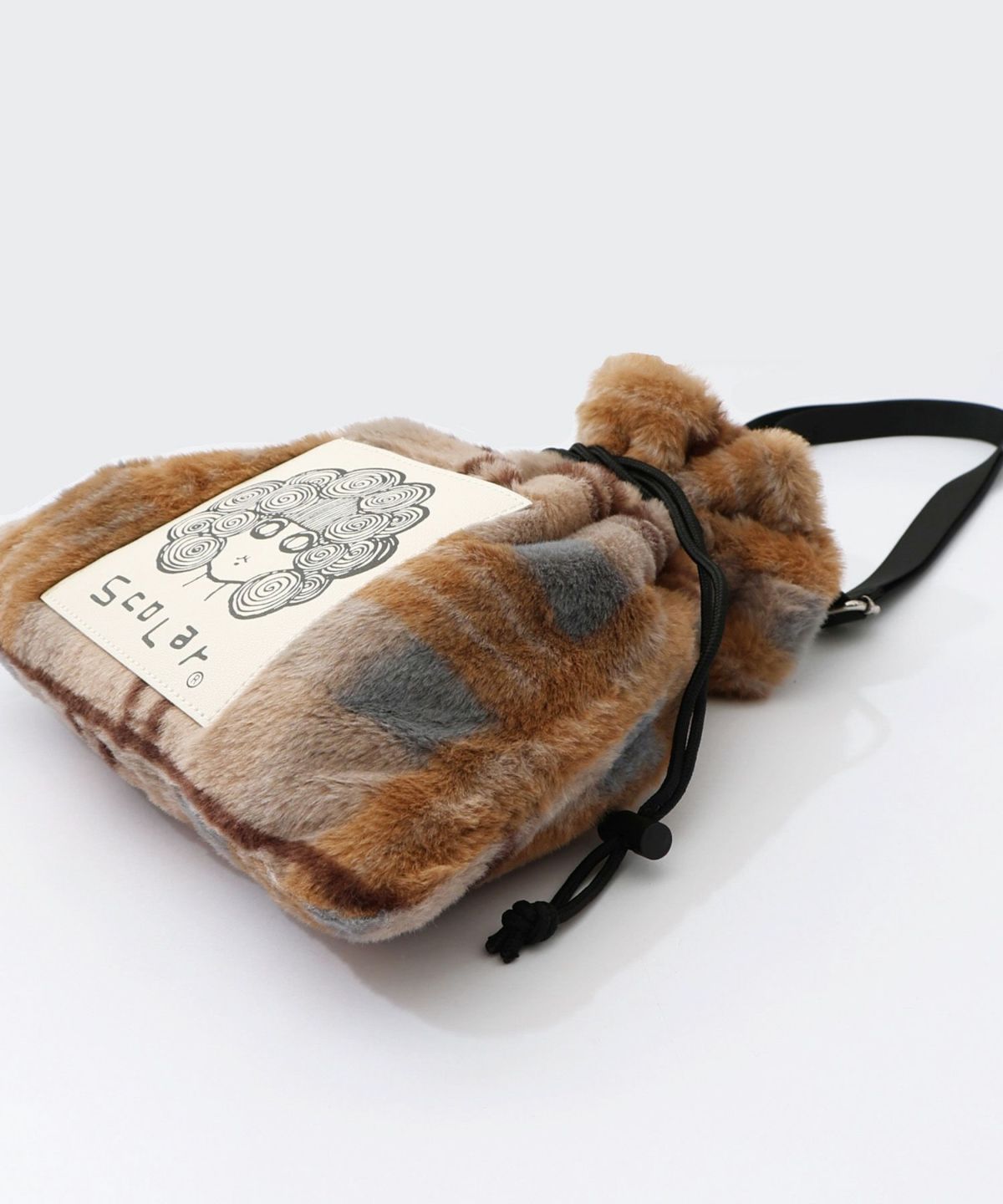 もふもふチェック ミニショルダーバッグ-15