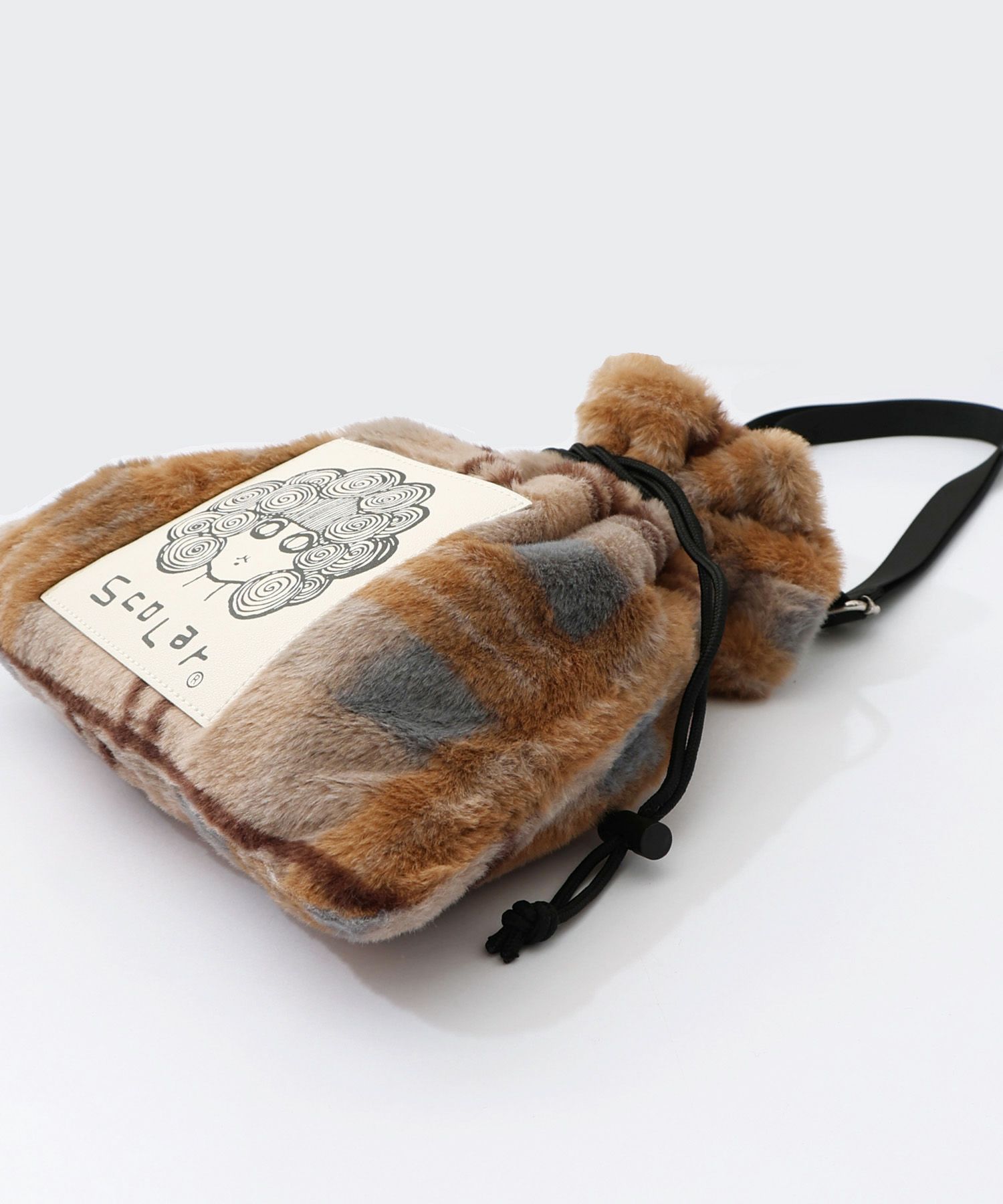 もふもふチェック ミニショルダーバッグ-15