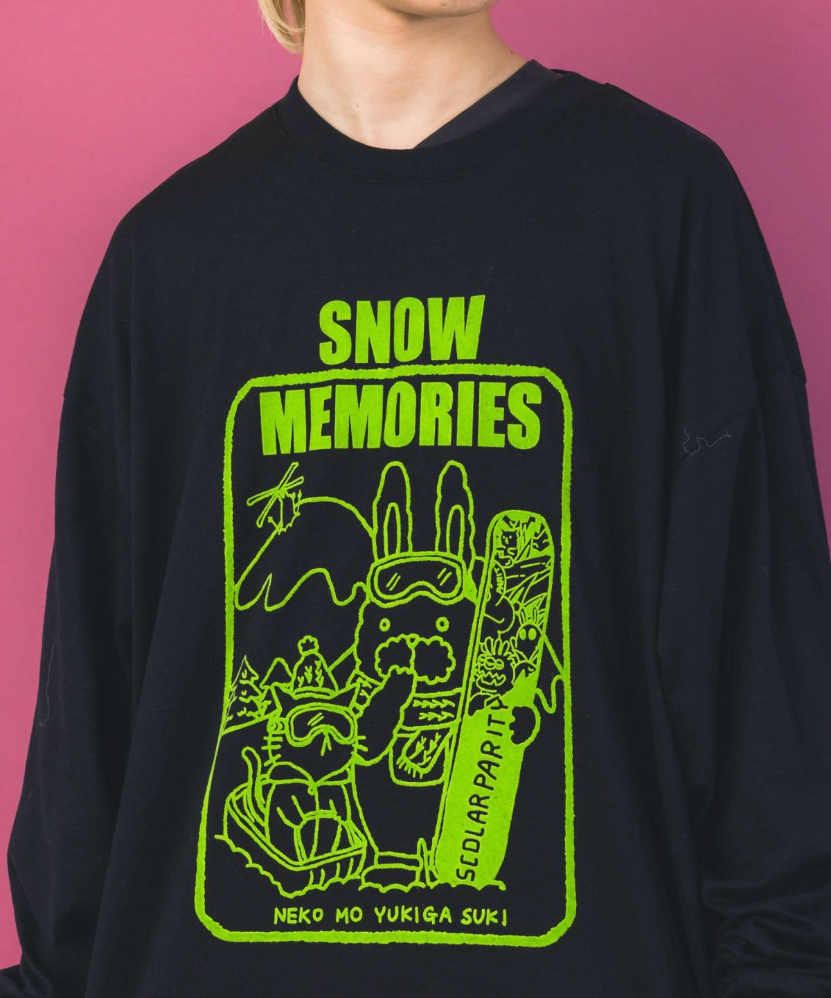 ラビルとネコのスノーメモリープルオーバー-6