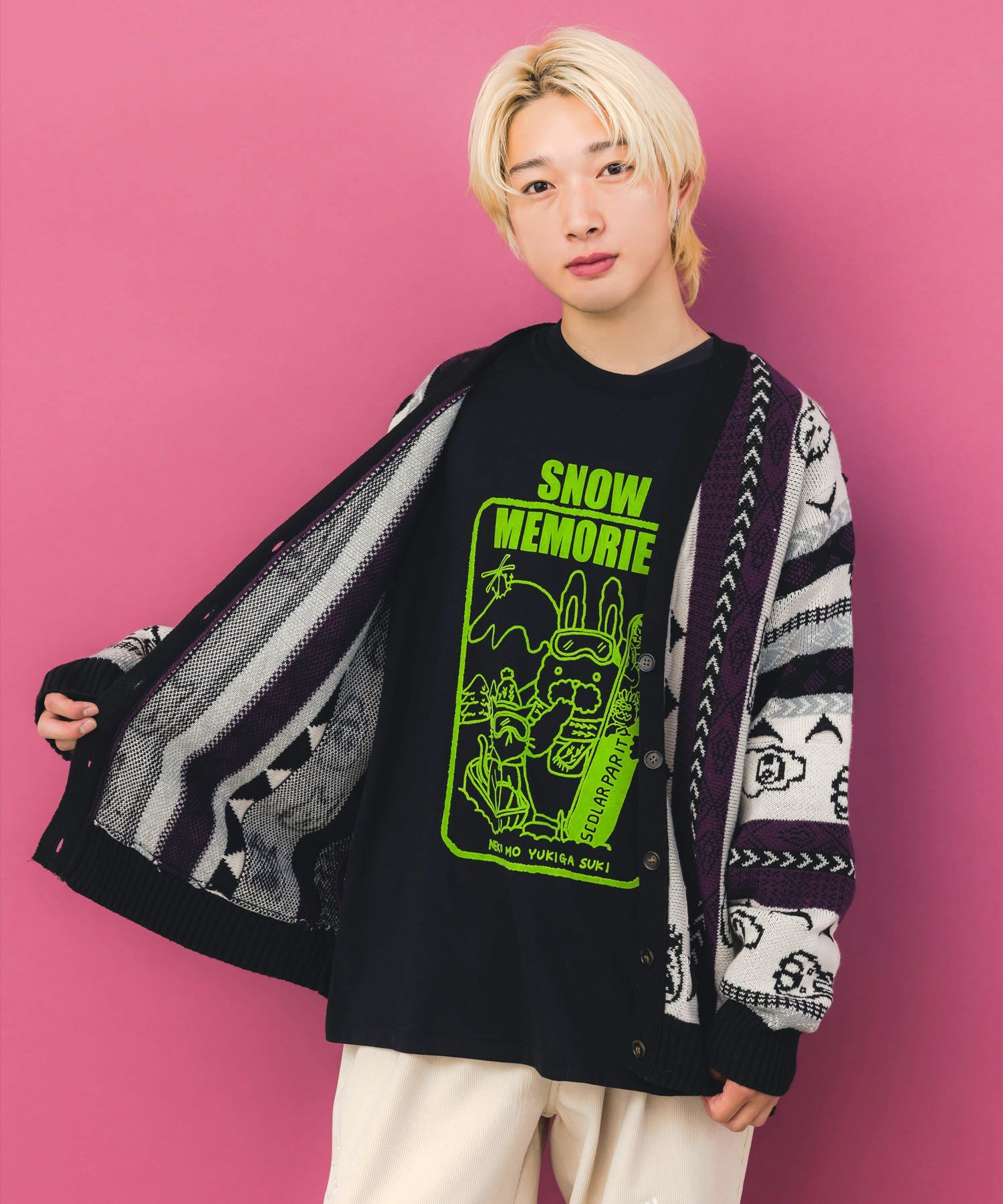 ラビルとネコのスノーメモリープルオーバー-7