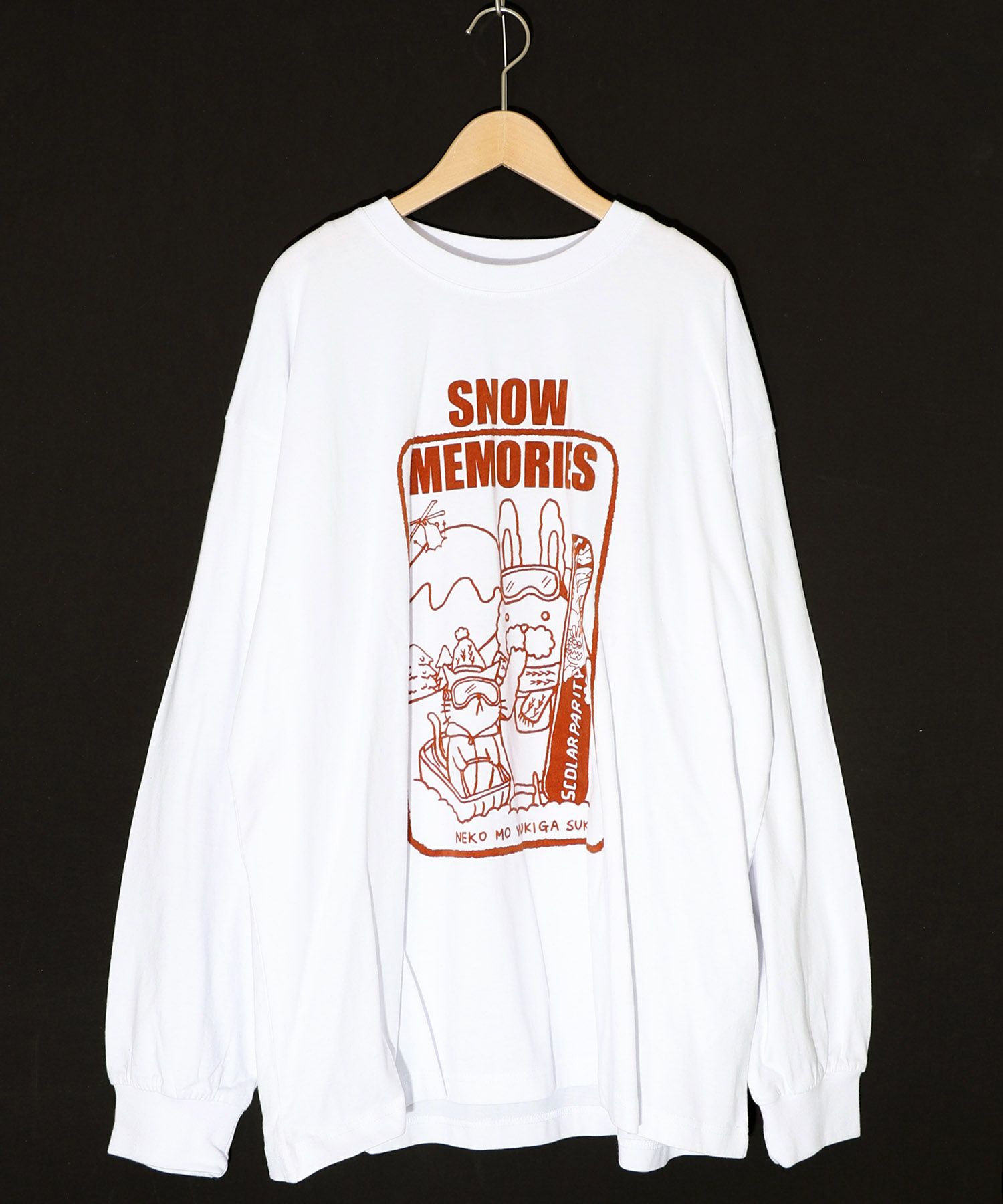 ラビルとネコのスノーメモリープルオーバー-8