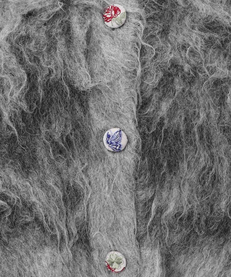 マーブル模様シャギーニットカーディガン-27