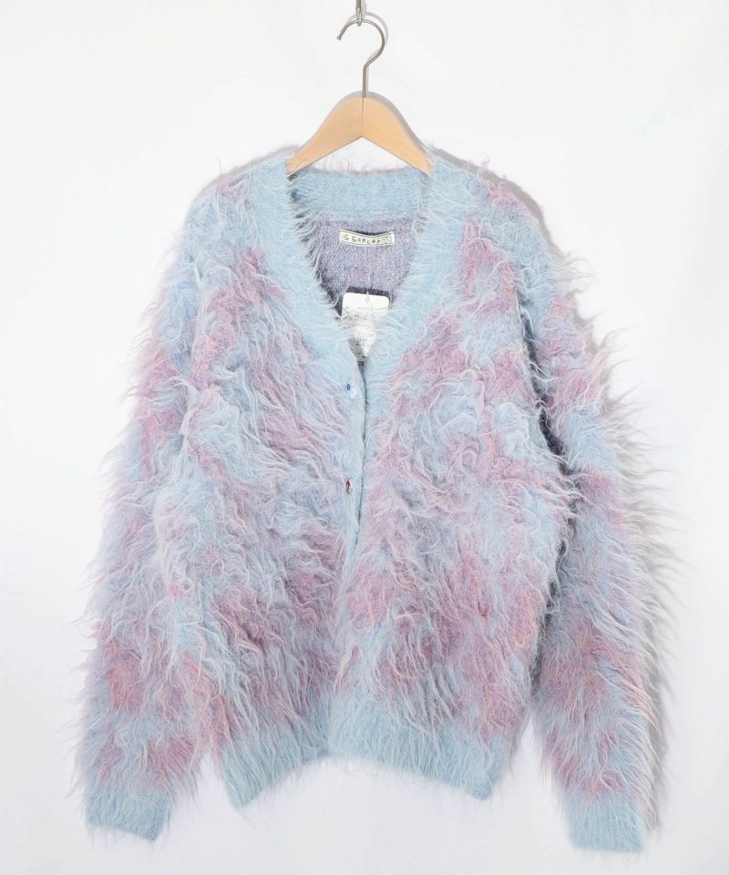 マーブル模様シャギーニットカーディガン-28